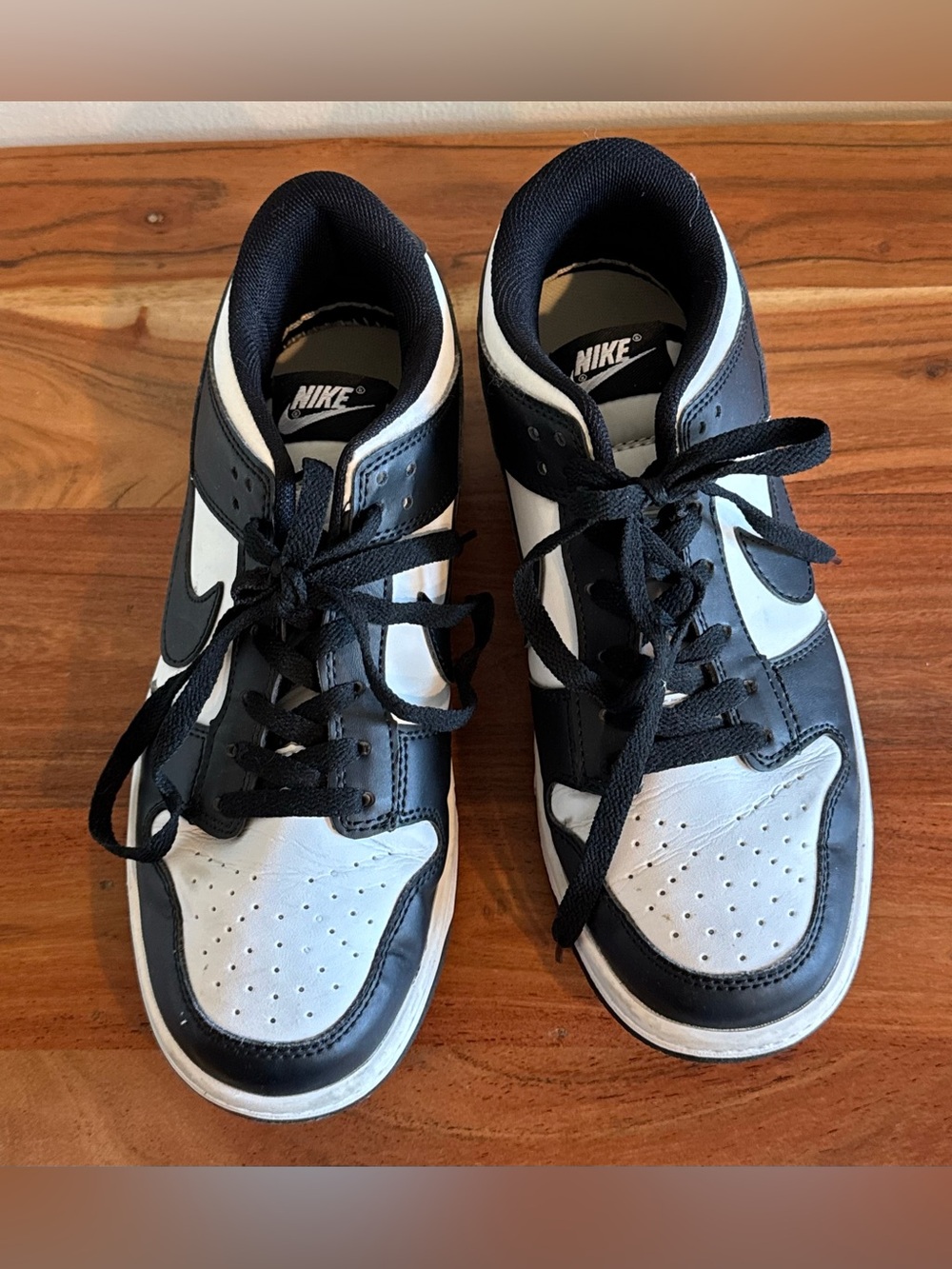 Nike Dunk Low Womens Black & White Sneakers